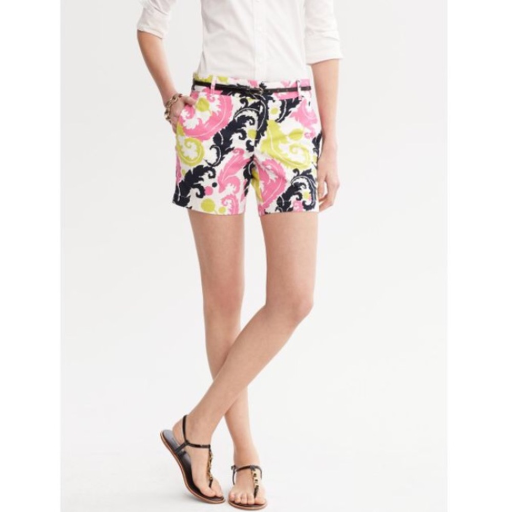 Banana Republic Neon Hibiscus Shorts!